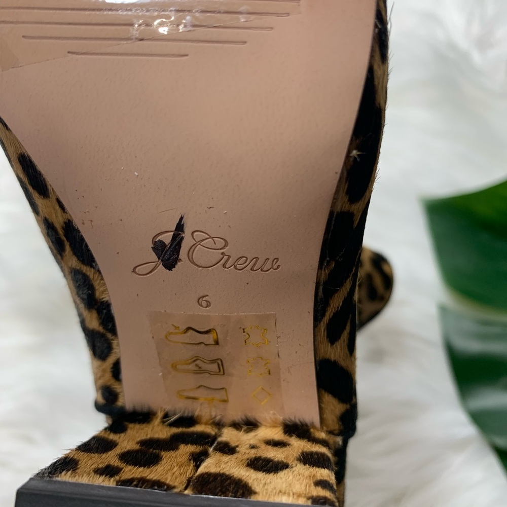 J.Crew Sadie Ankle Bootie Sahara Brown Calf Hair - Picture 7 of 8